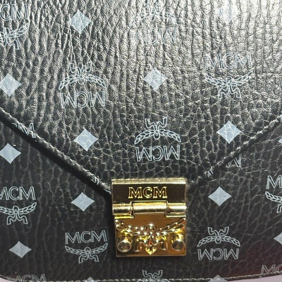 Mcm Patricia Visetos Shoulder Bag black - Picture 5 of 10
